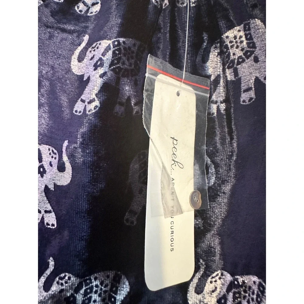 peek little peanut‎ velvet elephant dress XXS / 6-12M NWT